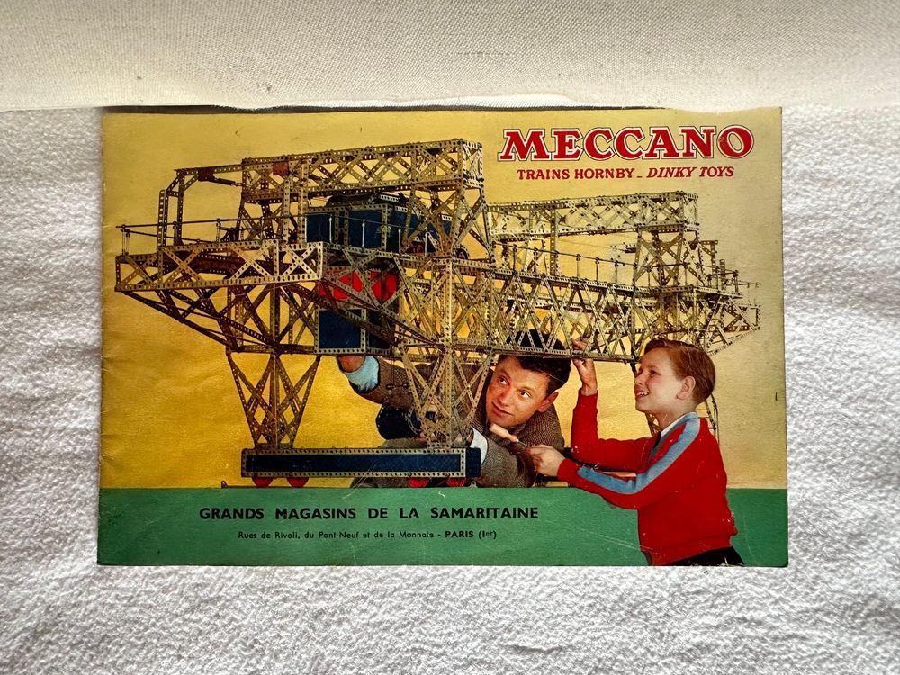 Ancien Protège-Cahier MECCANO / HORNBY 1932 – Vintage France, Très Bon État