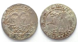 SCHAFFHAUSEN Dicken 1632 Silber vz+ SELTENES JAHR!