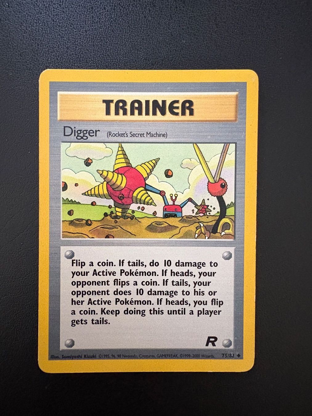 Pokémon Carte collezionabili: Digger 75/82 – TR Team Rocket EN – Usato da Davos Dorf venduto da WadaDex