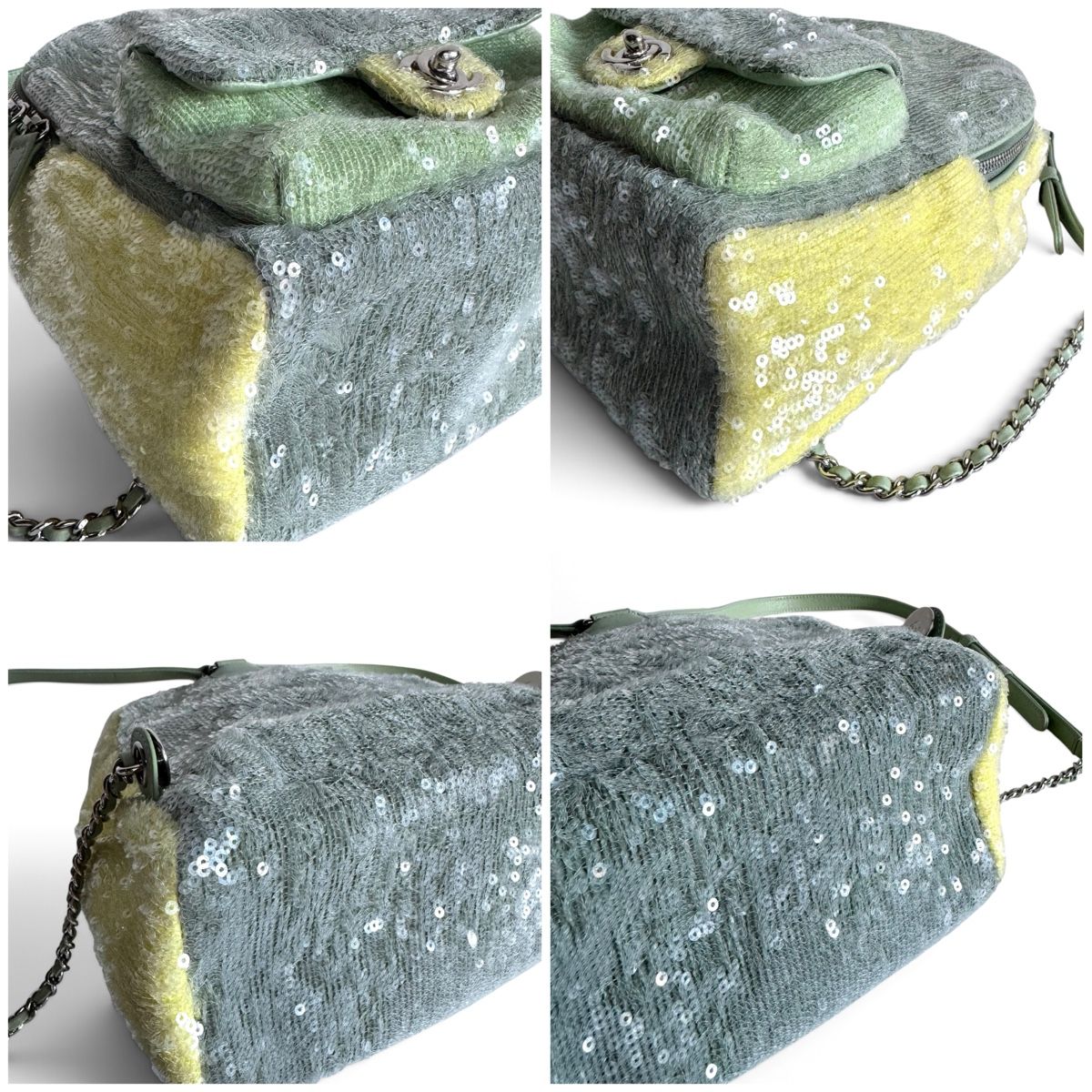 Chanel Taschen für Damen: CHANEL Sequin Tri-color Waterfall Backpack Tasche – Gebraucht aus Kriens von hannaandkiko 8
