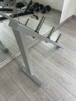 Hantelscheiben Ständer FREI Platinmetallic neu