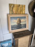 Gemälde Segelschiff signiert P. Riccardi