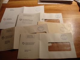 Lot Briefteile mit Blauen o GD-PTT um 1981