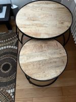 Couchtisch 2er-Set im Industrie Look / Scandi-Look