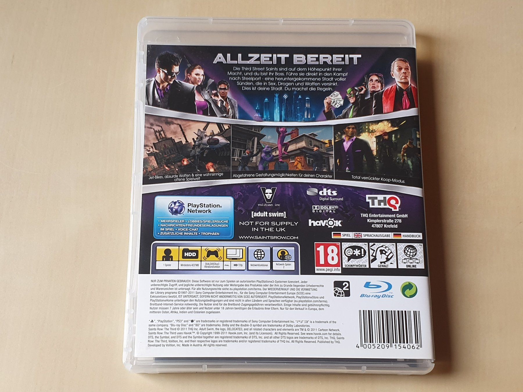 Sony Jeux: Saints Row The Third – D'occasion à Stansstad par collectorsshop 1
