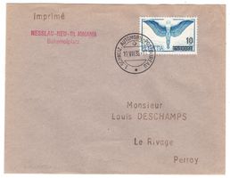 Lettre  Nesslau-Neu-St.Johann BPA A179  Perroy le 19.VII.38