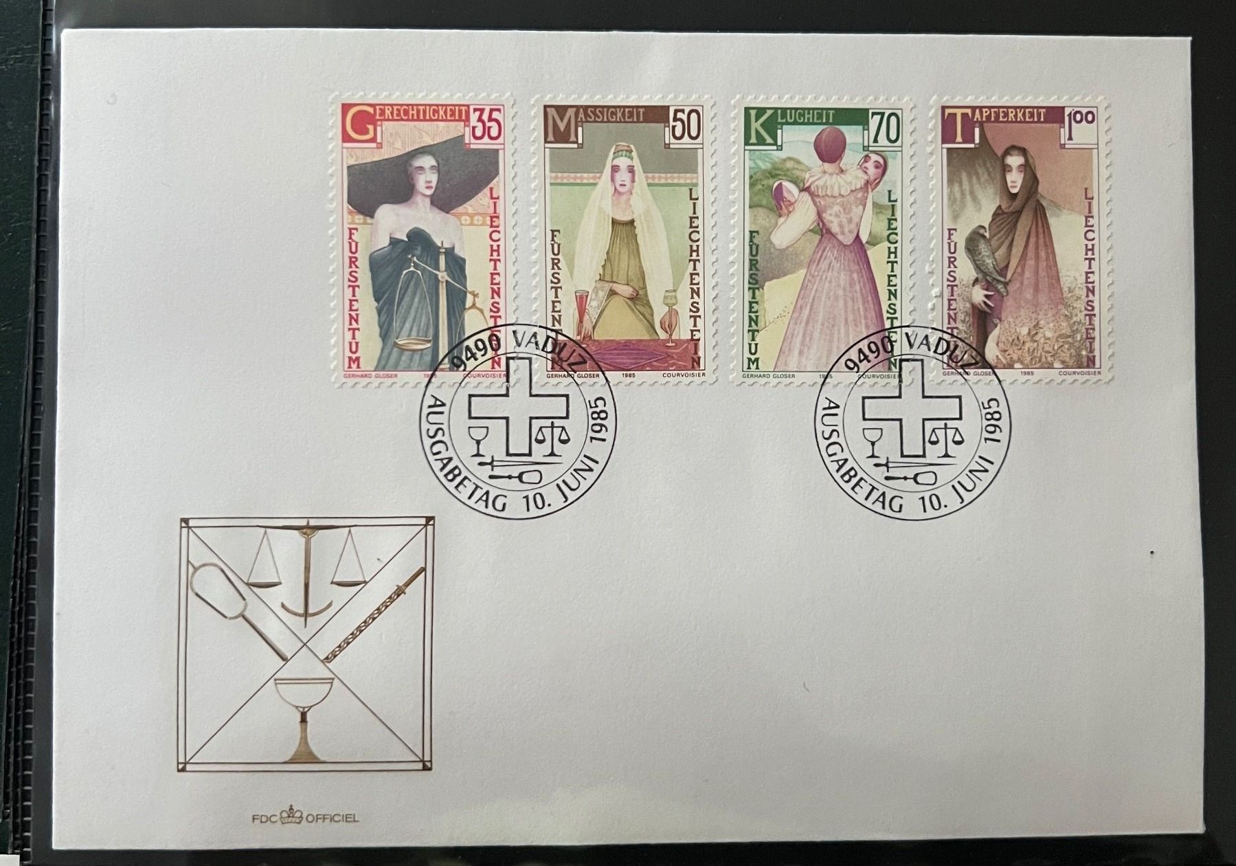 Alle Briefmarken: Erstagsbrief 1985 – Gebraucht aus Rotkreuz von Parcore