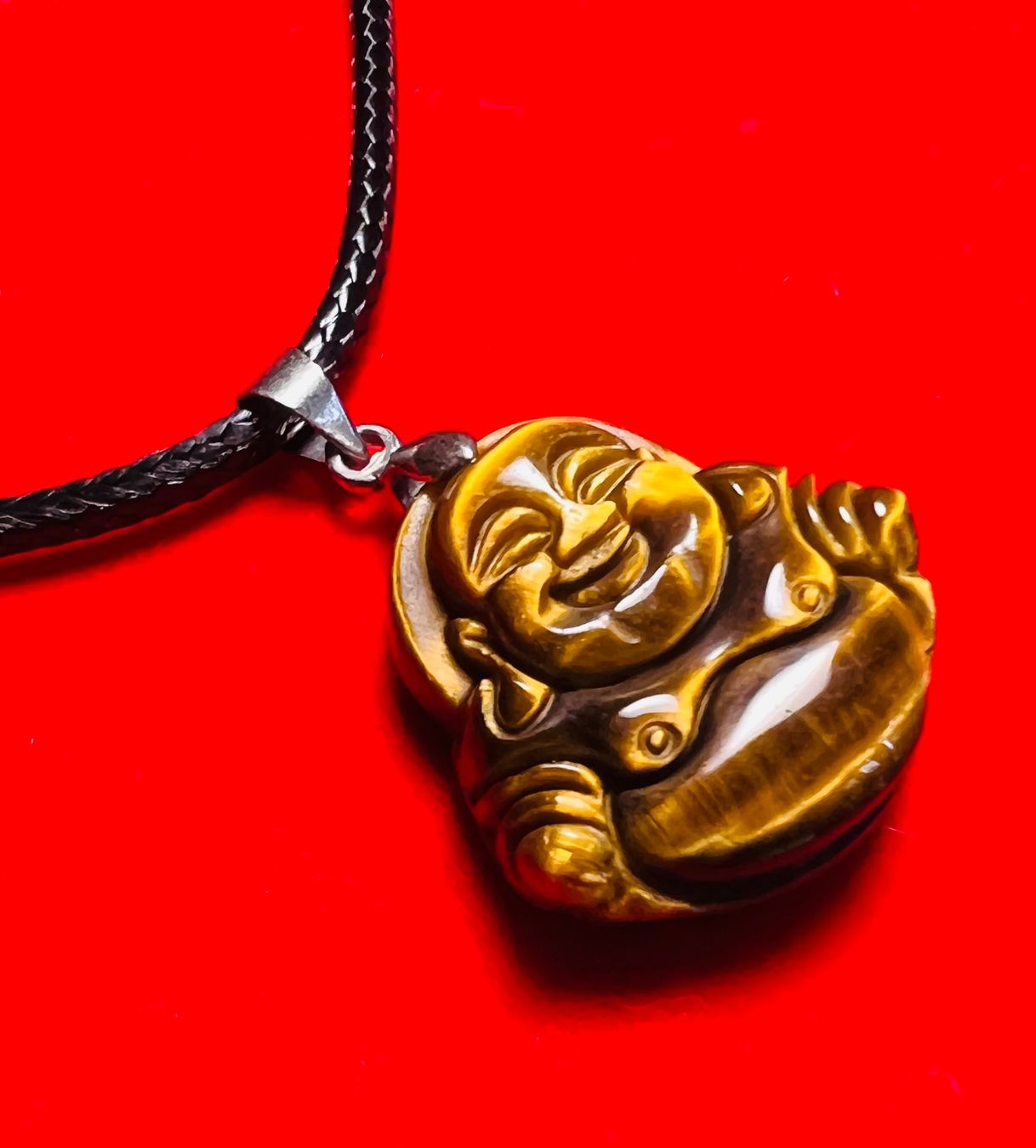 Anhänger: BUDDHA Tiger Eye EdelStein KeTTe...für Körper & Psyche... – Neu (gemäss Beschreibung) aus Zürich von stock4you