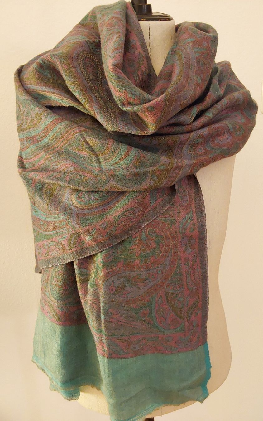 Foulard & Sciarpe: Schal Kaschmir türkis – Nuovo (secondo la descrizione) da Köniz venduto da scopello12 1