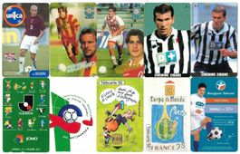10 TelefonKarten Fussball & Zinedine Zidane