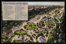 Basel, Vogelschau auf den Zoologischen G