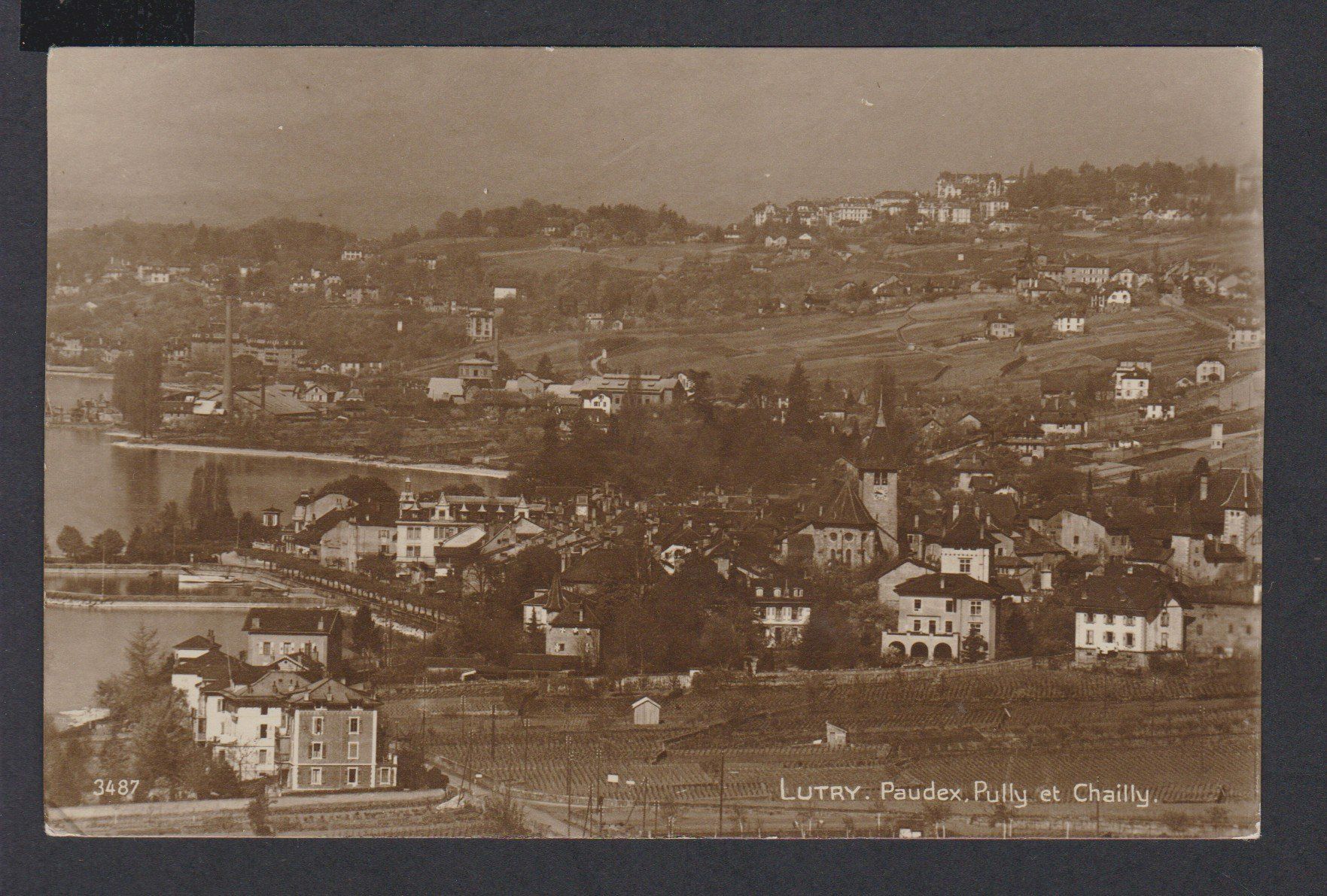 Cartoline postali: Lutry , Paudex , Pully , Chailly   :   alte Ansichtskarte – Usato da Vitznau venduto da Ropaku