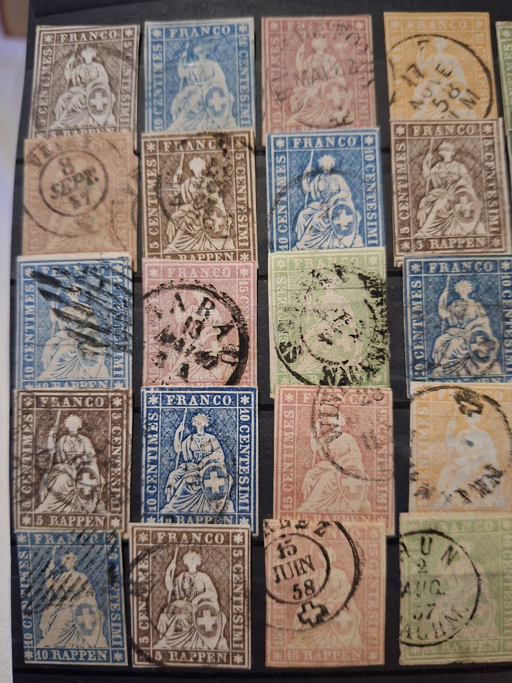 Tutti i francobolli: Strubel Lot div. 45Stk. – Usato da Balgach venduto da SIMEON27 3