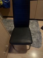 4 Stück Esszimmerstuhl schwarz Kunstleder guter Zustand