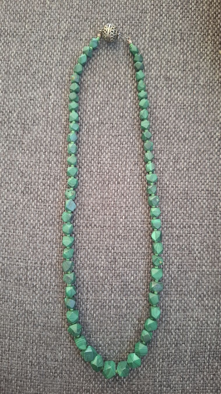 Ketten: collana in malachite e argento 925 – Gebraucht aus Lengnau BE von jonny12787 1