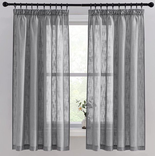 Tende: Vorhänge Leinenoptik 2er-Set BxH 140x160cm – Nuovo e nell'imballaggio originale da Adlikon b.Regensdorf venduto da MK-VORHANGSERVICE