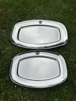 2 Alessi Serviertabletts Inox 18/10 oval guter Zustand