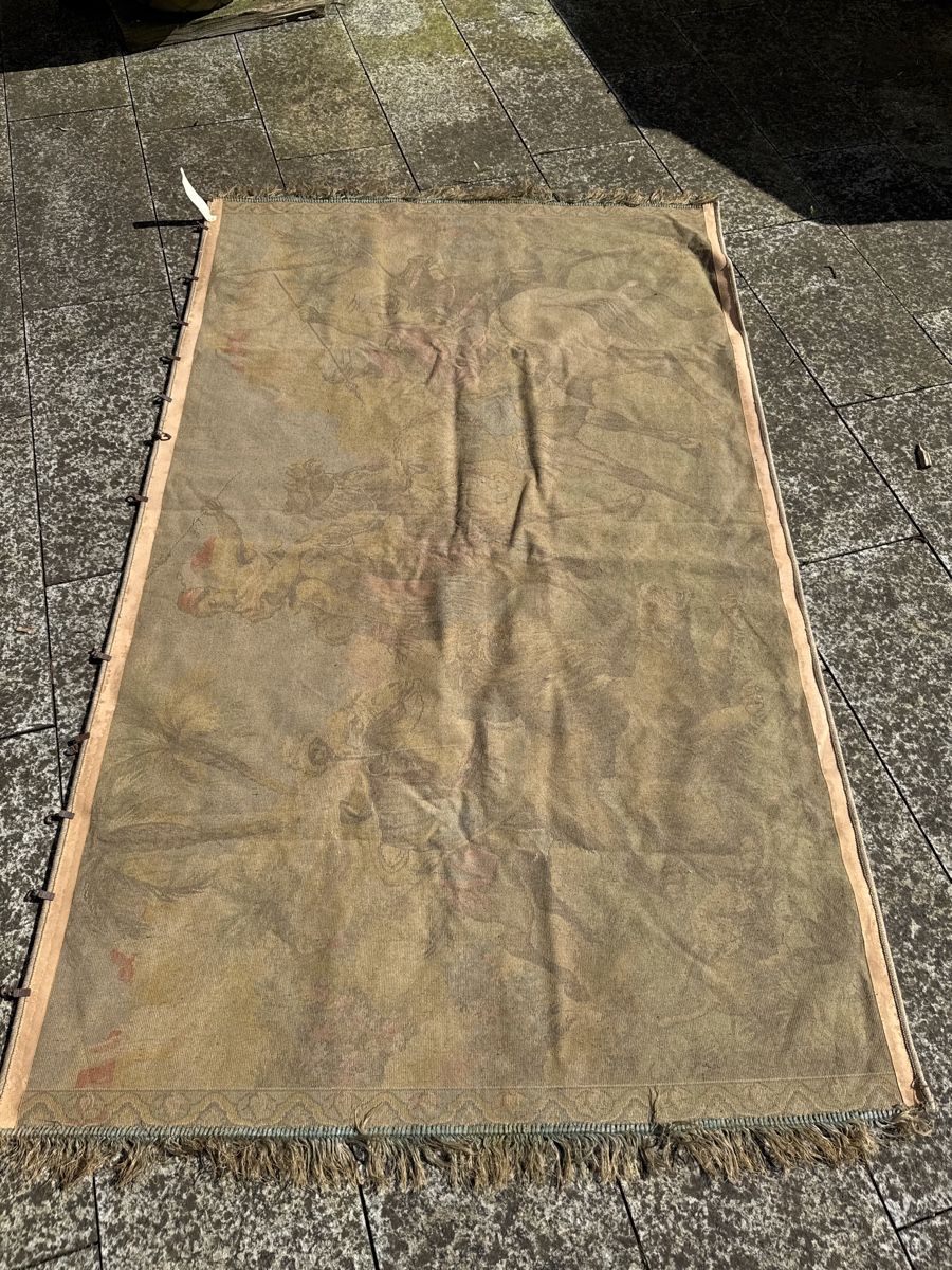 Tappeti: Wandteppich "Löwenjagd" mit Fransen – Usato da Effretikon venduto da a.husejni01 2