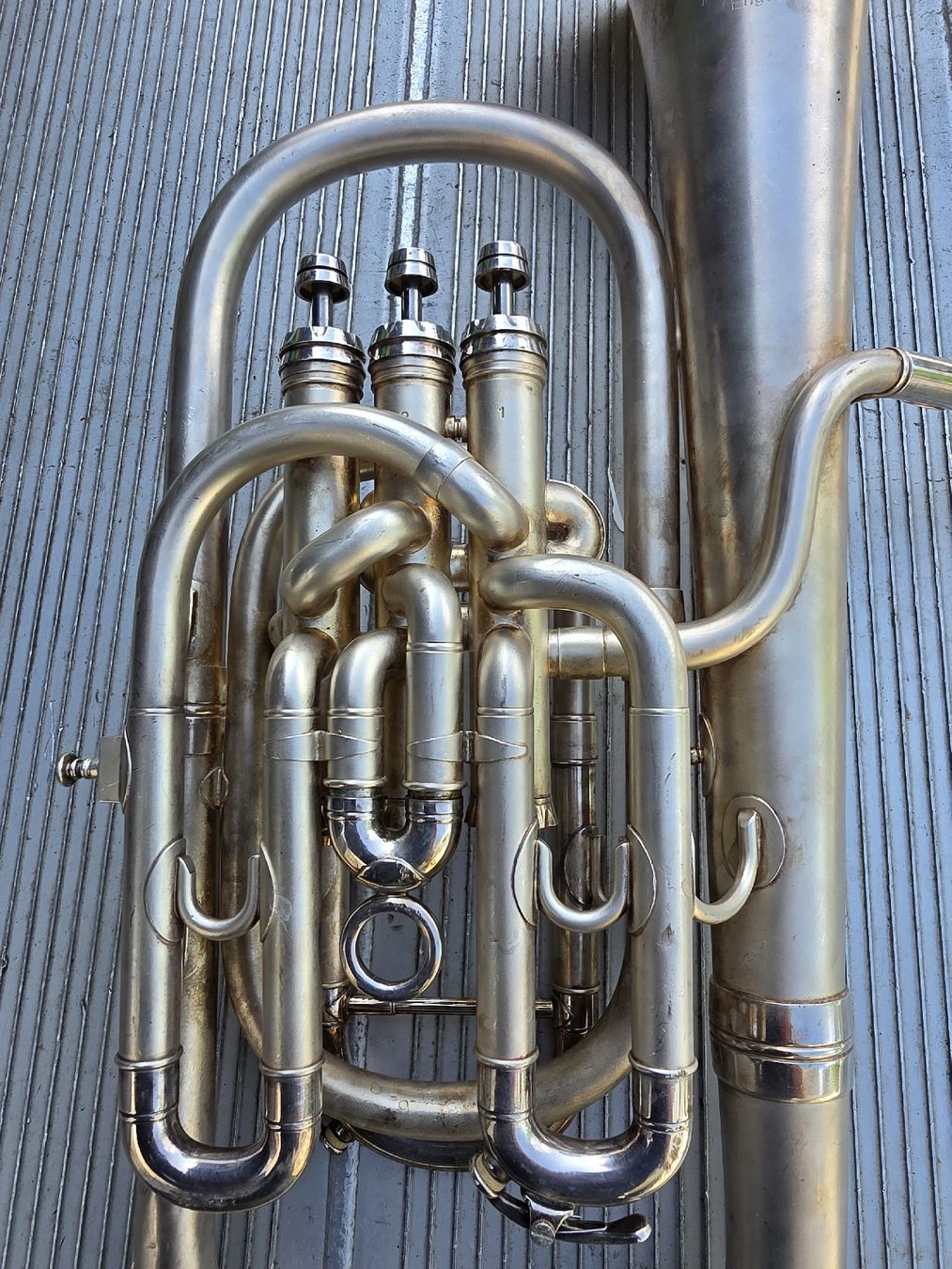 Besson Strumenti musicali: Besson Euphonium England, silber,   – Usato da Mettlen venduto da elios0888 2