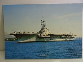 Postkarte Frankreich Flugzeugträger "FOCH" Länge: 265 m