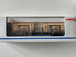 Güterwagen mit 2 Kisten "Lanz" de K.Bay.Sts.B von Märklin H0