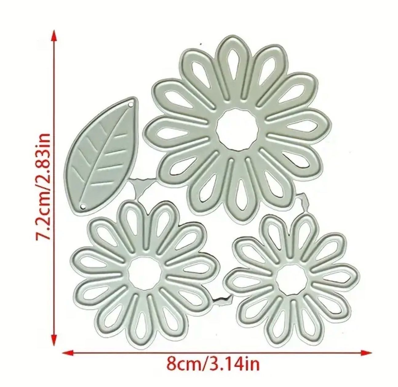 Schablonen: Blümchen mit Blatt - Stanzschablone – Neu und originalverpackt aus Frenkendorf von jazzplatten 1