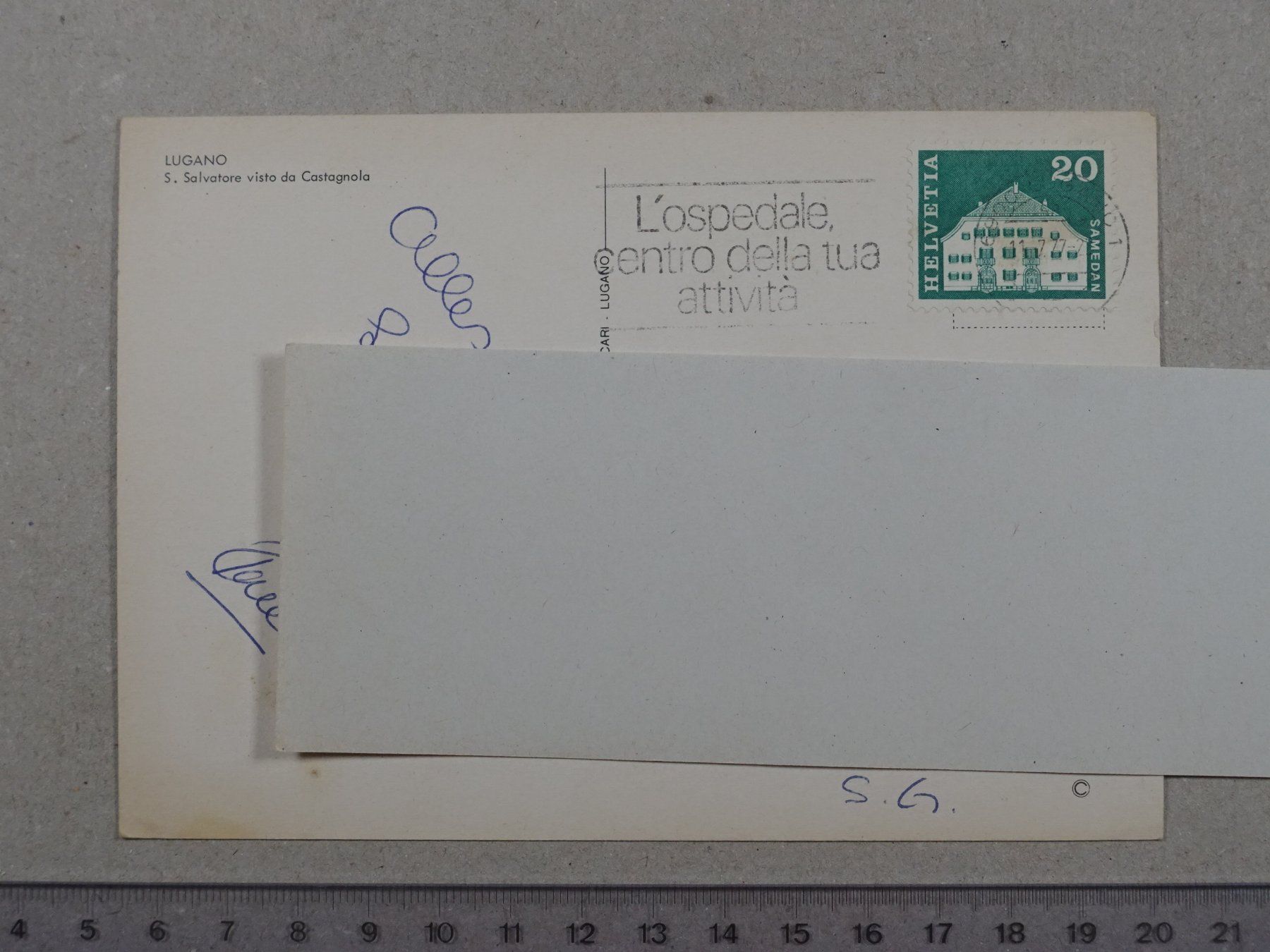 Cartes postales: Lugano, 1977 – D'occasion à Lenzburg par fh1 1