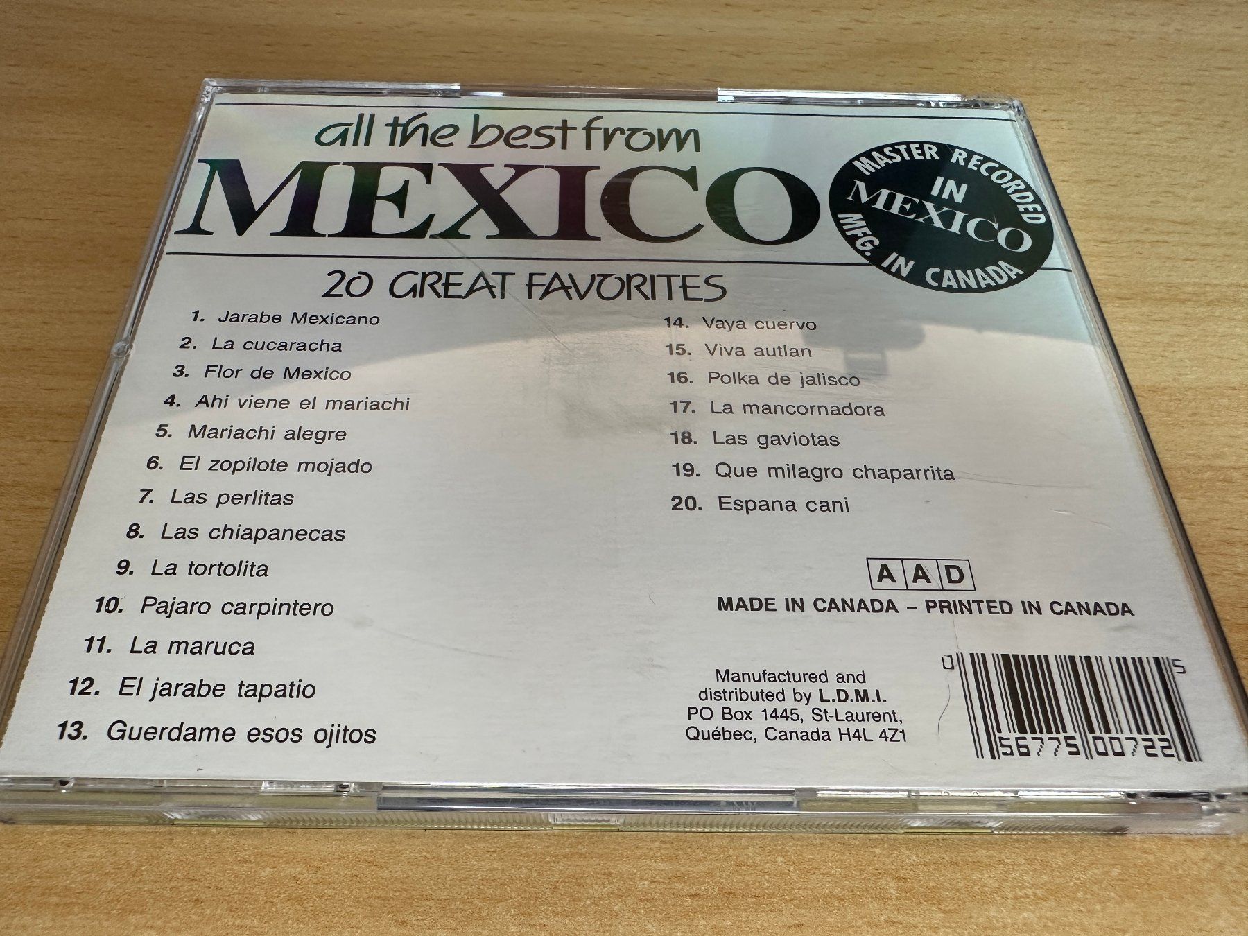 CD: Various - All the Best from Mexico – Usato da Rikon im Tösstal venduto da Alpenmutz 1