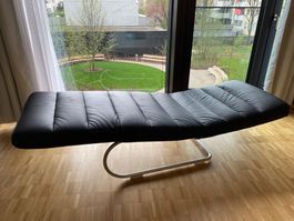 Liege, Leder-/Relaxliege, W.Schillig, 75 cm, Unikat, wie neu