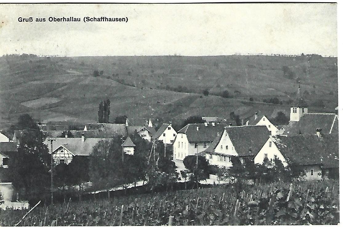 Ansichtskarten: Gruss aus Oberhallau Dorfansicht – Gebraucht aus Wetzikon ZH von Brulu100