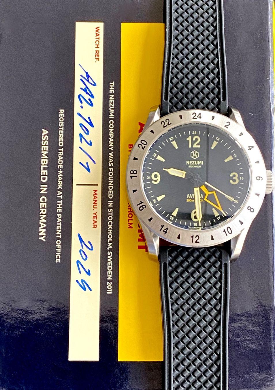 Orologi: NEU! Aviera Automatic GMT by Nezumi Stockholm – Nuovo e nell'imballaggio originale da Bern venduto da RealYoda 1