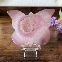 ✲ Drusy Jelly Achat Schmetterling ✲ 93g / 80mm Agate Carving