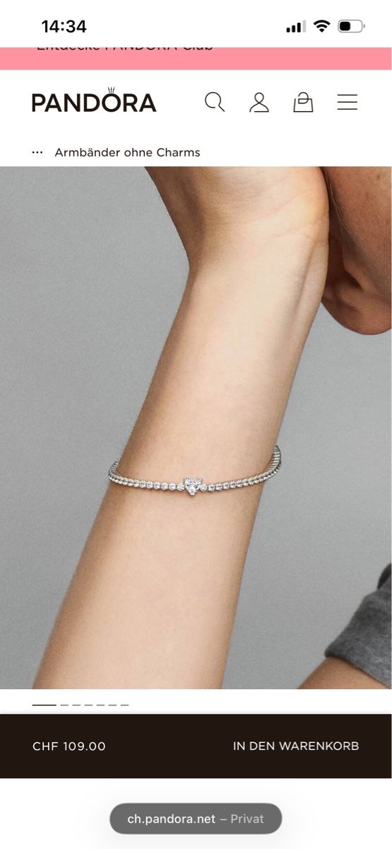 Pandora Bracciali & Braccialetti: Pandora Armband – Nuovo e nell'imballaggio originale da Luzern venduto da joelle14 3