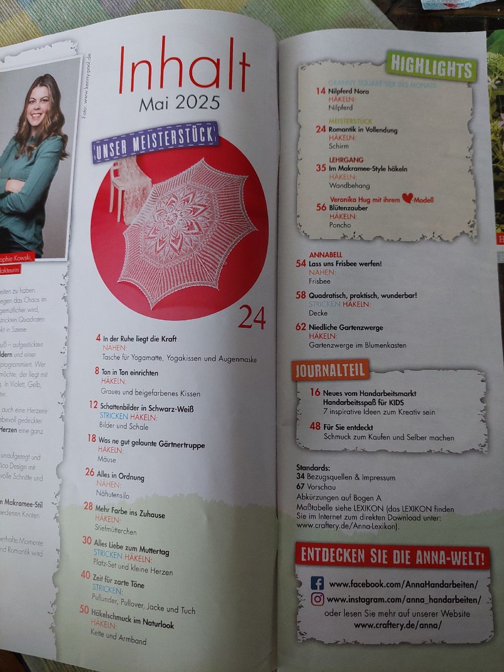 Riviste & Magazine: Anna Näh- und Bastelzeitschrift 05/2025 – Nuovo (secondo la descrizione) da Dübendorf venduto da Volino 1