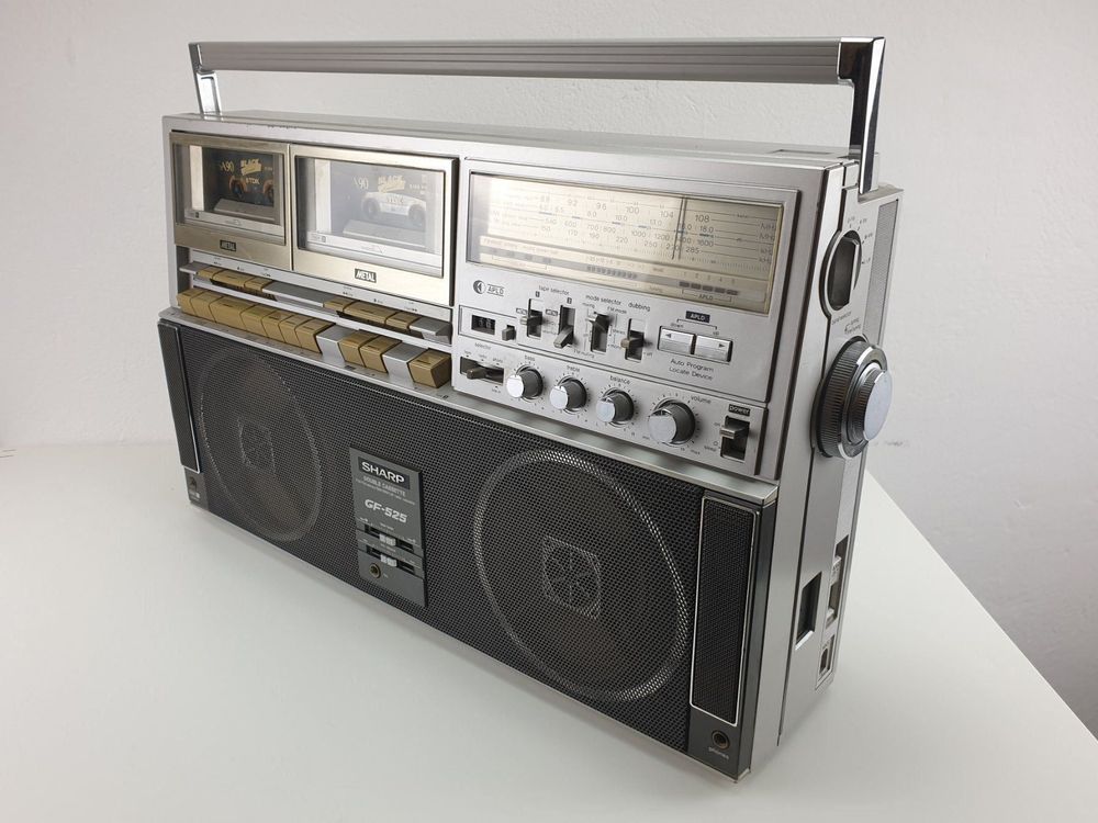 Sharp GF 525 Ghettoblaster Boombox Radiorecorder Test, 40% OFF