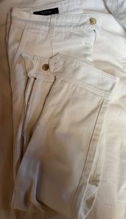Gucci Pantalon chic crème 38