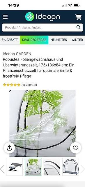 Gartenhäuser & Gewächshäuser: Gewächshaus/Pflanzenschutz für den Balkon oder Garten/NEU – Gebraucht aus Basel von bella62 2