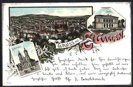 Litho St. Gallen, Kathedrale und Museum