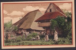 Buchs Dorfpartie mit Aargauer Strohdachhaus Bauernhaus