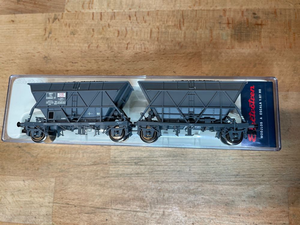 Electrotren 5705 Ho Sncf Coal Hopper Wagon EF 60 S.A.M.F. Grey Mint in Box