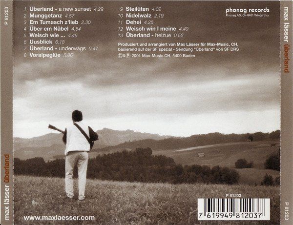 CDs: Max Lässer – Überland - c – D'occasion à Brittnau par Zibu 1