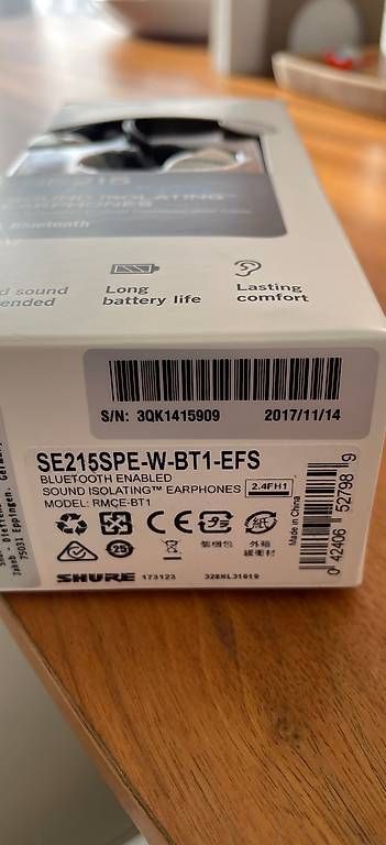 Kopfhörer: Shure SE215SPE-W-BT1-EFS; Sound Isolating – Gebraucht aus Ettingen von Will65 1