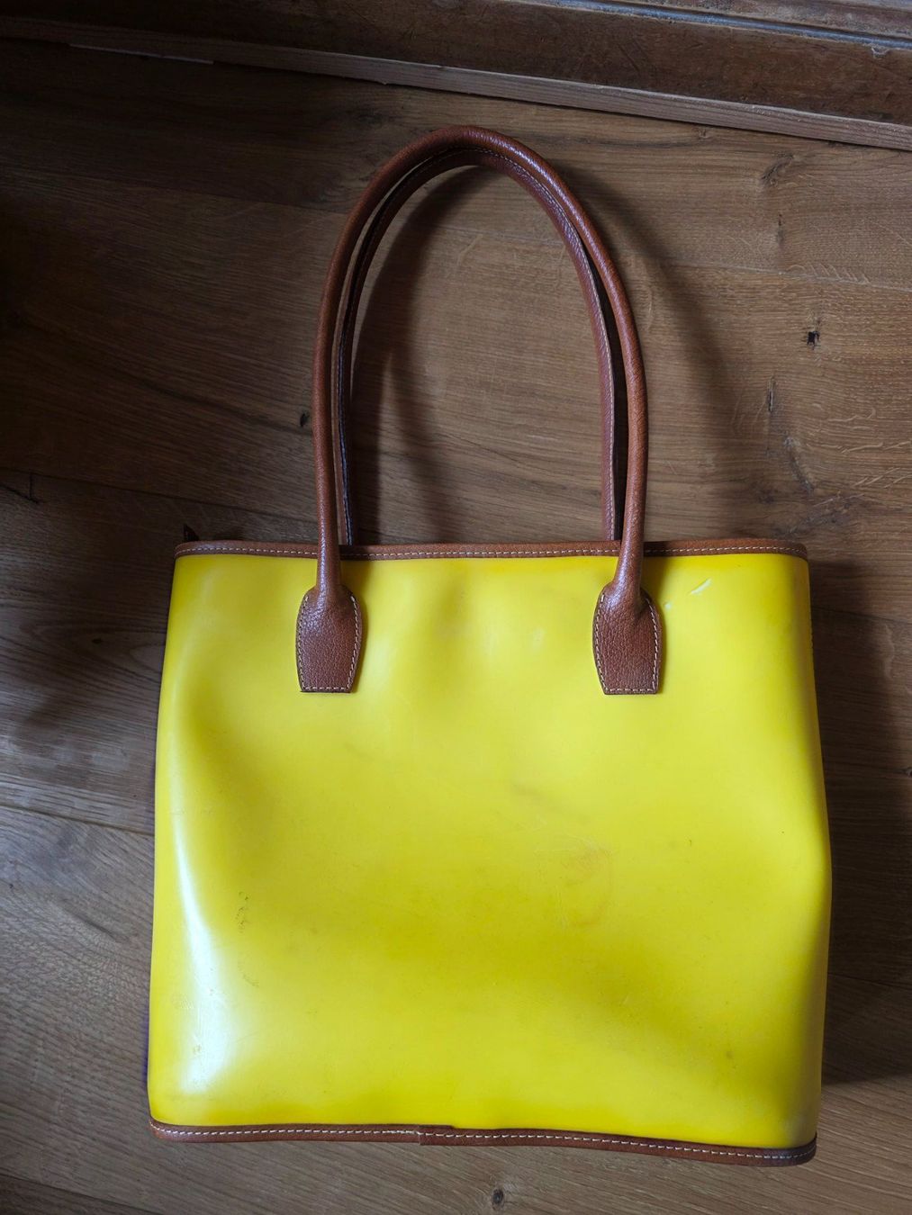 Borse da donna: Kunststoff Hand Tasche - Handtasche gelb – Usato da Walterswil BE venduto da Lonitti 4