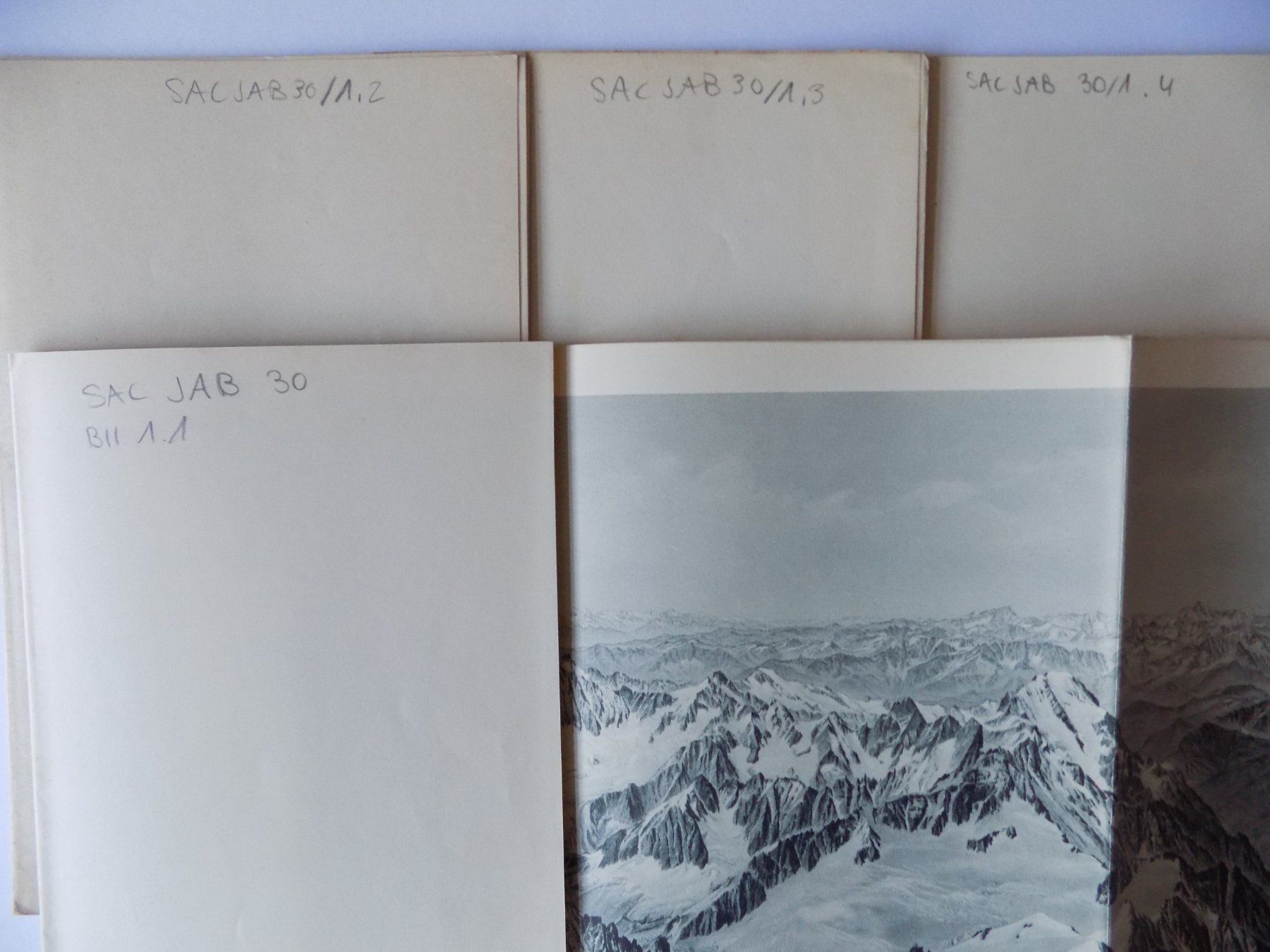 Incisioni: Panorama Mont Blanc mit 4 Karten – Usato da Risch venduto da Antikfee 1