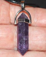 Halskette D-942 – Säule Amethyst – ca. 3,3 cm