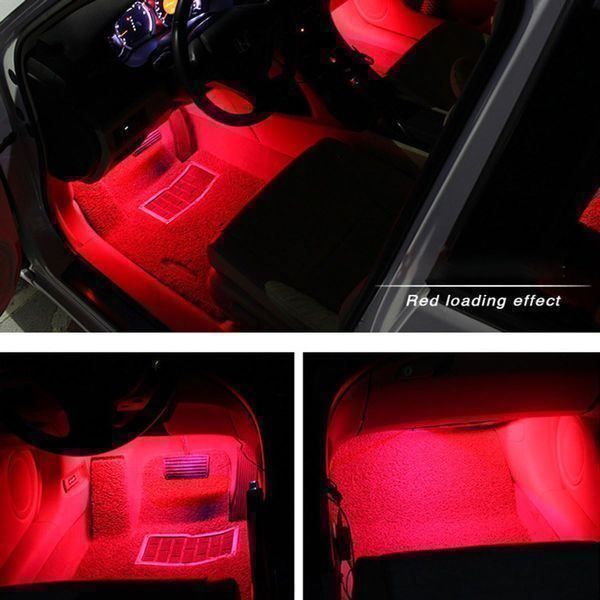 LED Auto Innenbeleuchtung Licht 4 Stripe