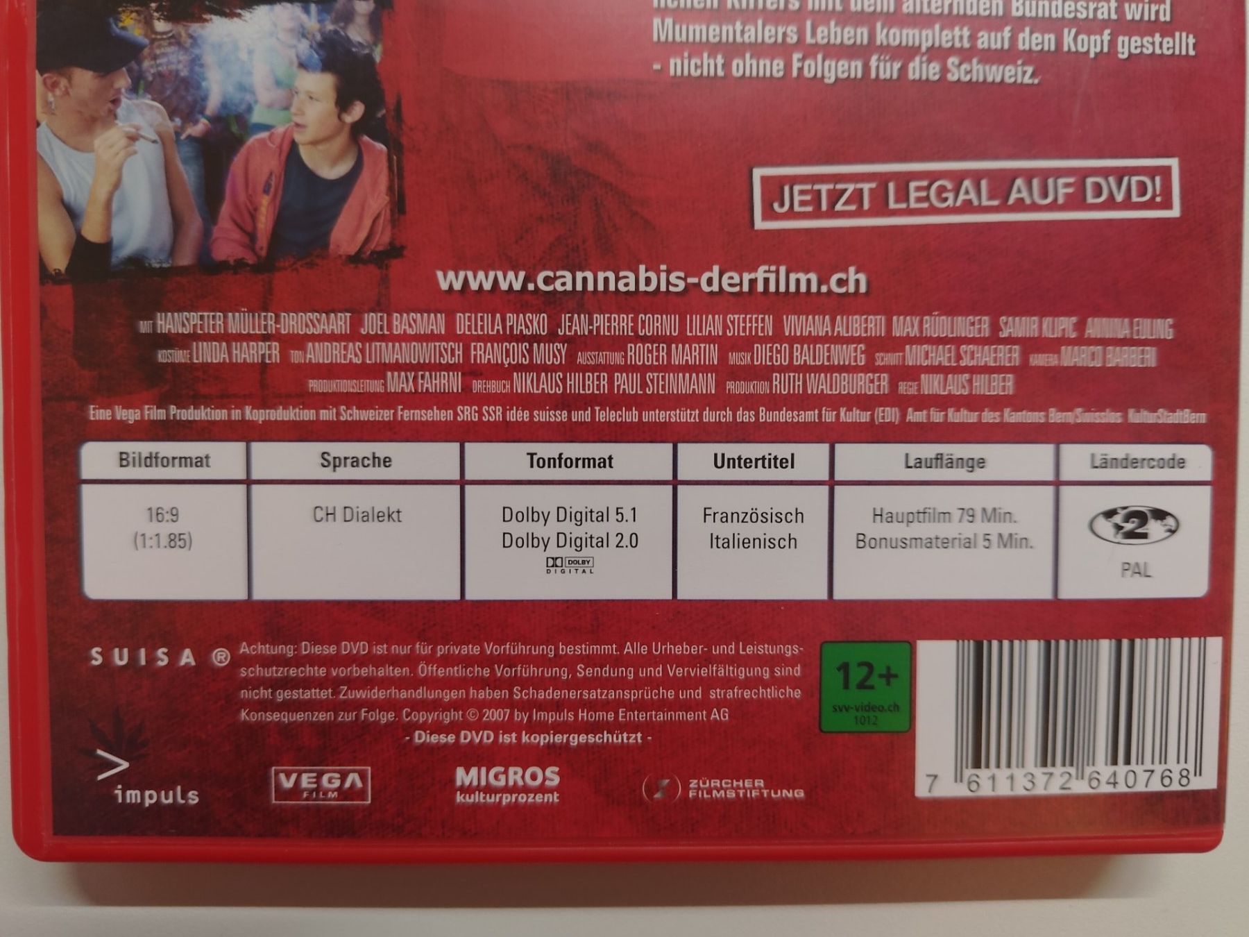 Tutti i DVDs: Cannabis – Usato da Liestal venduto da Kratzilla 3