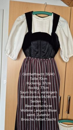 Original Gotthelftracht von Weber, Grösse 38/40 komplett.Neu