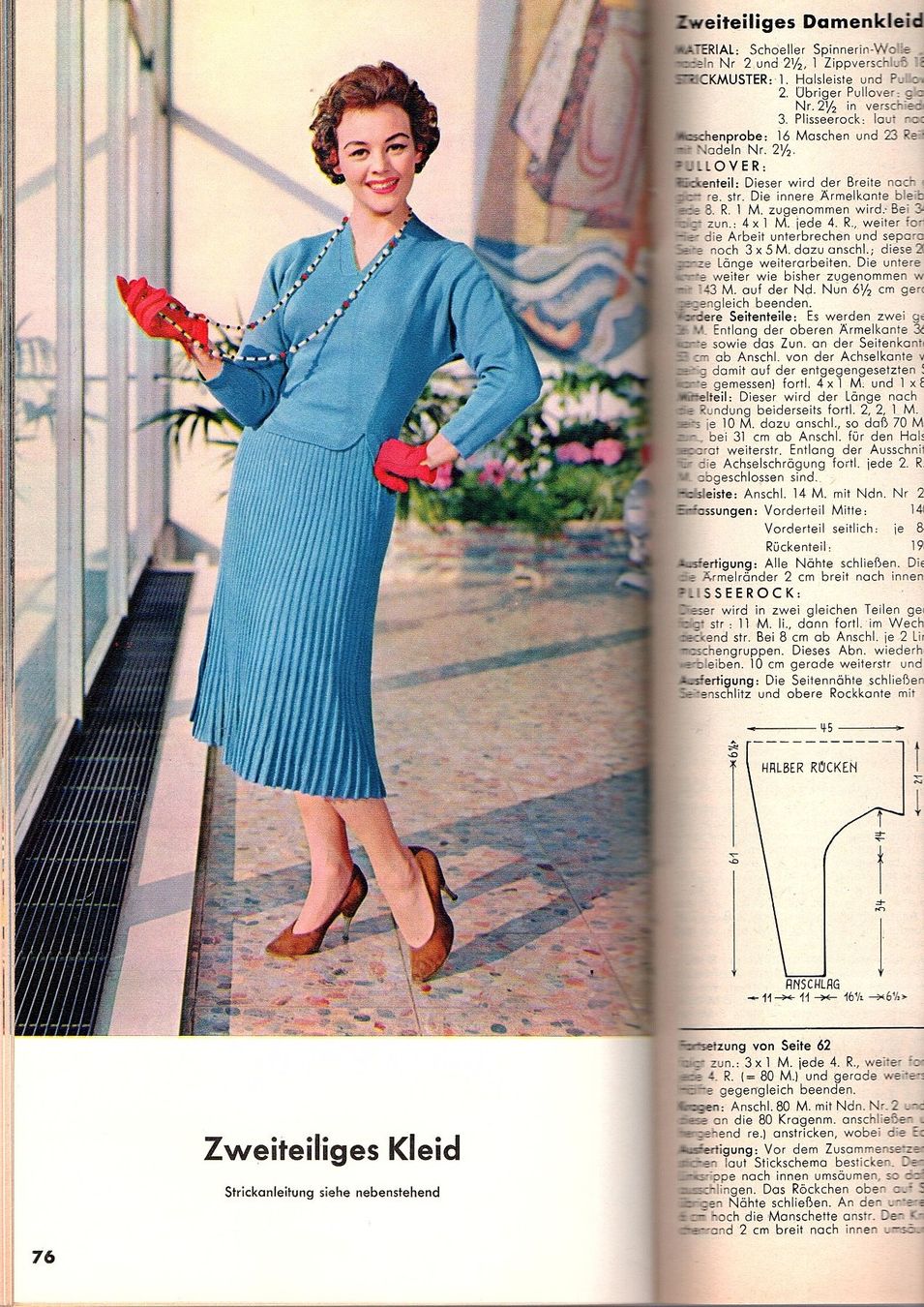 Riviste & Magazine: Schöller Spinnerin Wollen Strickheft 1950er – Usato da Mörschwil venduto da lindaswunderkiste 2