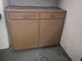 Meuble vintage années 50-70 en bois  idéal pour déco rétro